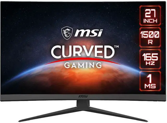 MSI OPTIX G27C6 27" Full HD 1920 x 1080 165 Hz HDMI, DisplayPort, Audio FreeSync Premium (AMD Adaptive Sync) Curved Gaming Monitor