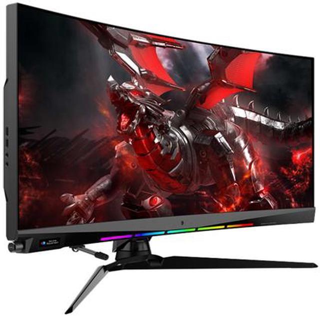 Alt view image 3 of 5 - MSI 37.5" 175 Hz IPS UWQHD+ IPS Gaming Monitor G-SYNC ULTMATE HDMI, DisplayPort, USB, Audio Optix MEG381CQR Plus
