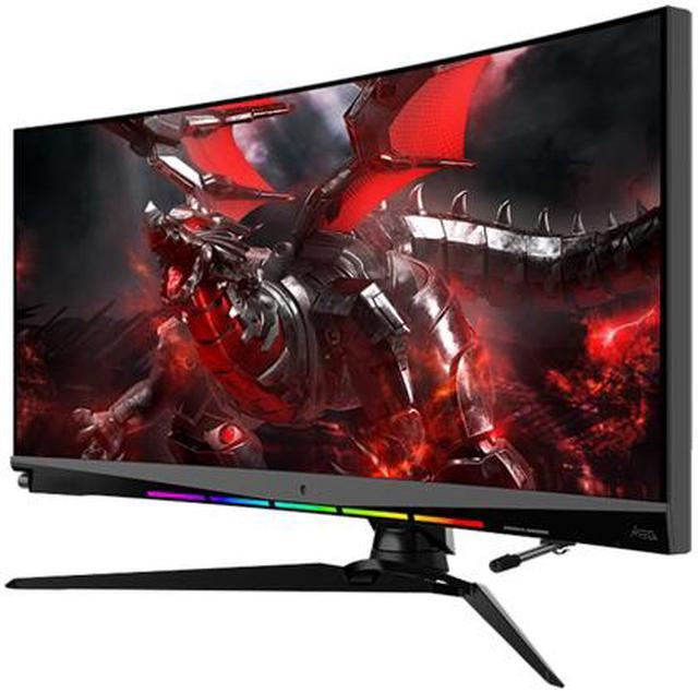 Alt view image 2 of 5 - MSI 37.5" 175 Hz IPS UWQHD+ IPS Gaming Monitor G-SYNC ULTMATE HDMI, DisplayPort, USB, Audio Optix MEG381CQR Plus