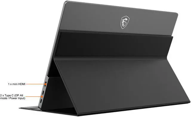 Alt view image 6 of 10 - MSI Optix MAG162V 15.6" Full HD 1920 x 1080 60 Hz mini HDMI, USB-C, Earphone out Built-in Speakers IPS Portable Monitor