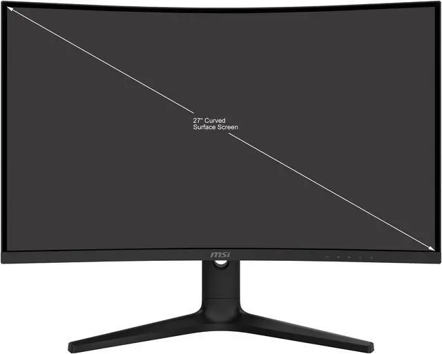 Alt view image 19 of 19 - MSI OPTIX G271C 27" Full HD 1920 x 1080 165 Hz HDMI, DisplayPort, Audio FreeSync Premium (AMD Adaptive Sync) 1000R Curved Gaming Monitor