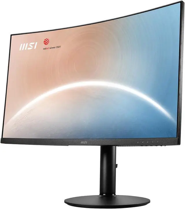 Alt view image 6 of 20 - MSI Modern MD271CP 27" Full HD 1920 x 1080 75 Hz HDMI, USB-C, Audio Built-in Speakers Curved Monitor