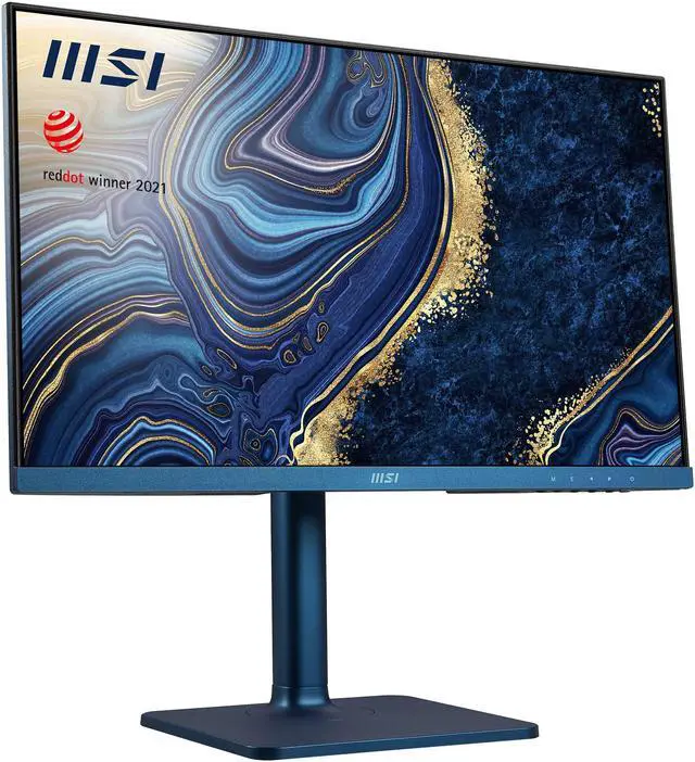 Alt view image 4 of 20 - MSI 24" (23.8" Viewable) 75Hz IPS FHD IPS Monitor 5 ms (GTG) HDMI, USB-C Flat Panel Modern MD241P UltraMarine