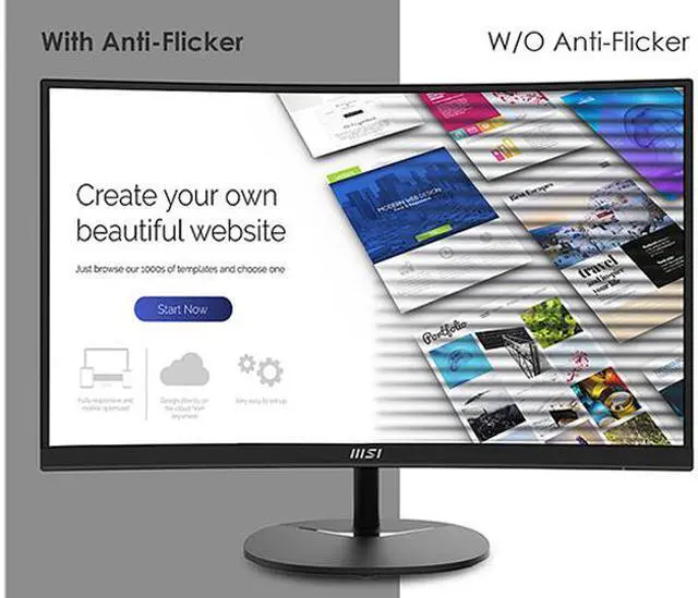 Alt view image 17 of 18 - MSI 27" 75 Hz VA FHD Monitor 1ms (MPRT) / 5ms (GTG) FreeSync (AMD Adaptive Sync) D-Sub, HDMI Curved Pro MP271C
