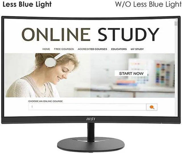 Alt view image 18 of 18 - MSI 27" 75 Hz VA FHD Monitor 1ms (MPRT) / 5ms (GTG) FreeSync (AMD Adaptive Sync) D-Sub, HDMI Curved Pro MP271C