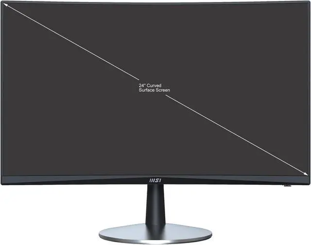 Alt view image 2 of 18 - MSI 24" 75 Hz VA FHD Monitor 1 ms (MPRT) / 5 ms (GTG) FreeSync (AMD Adaptive Sync) D-Sub, HDMI Curved Pro MP242C