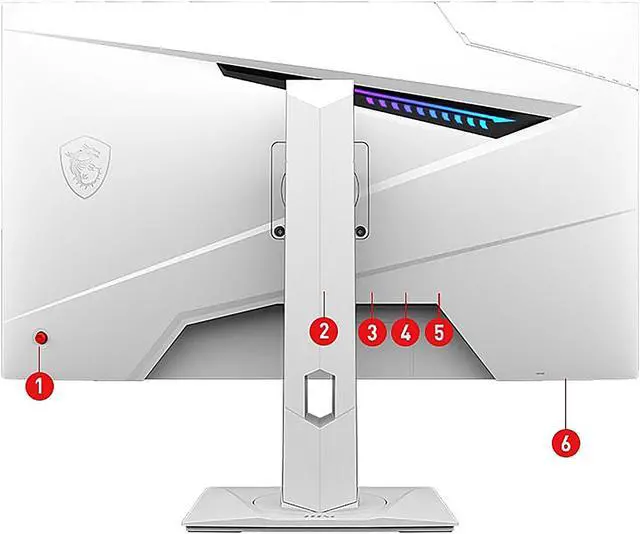 Alt view image 19 of 20 - MSI Optix G274RW 27" 16:9 Gaming Monitor White, 170Hz 1ms, 1920 x 1080 (FHD), G-Sync Compatible, Height Adjustable Arm, RGB LED