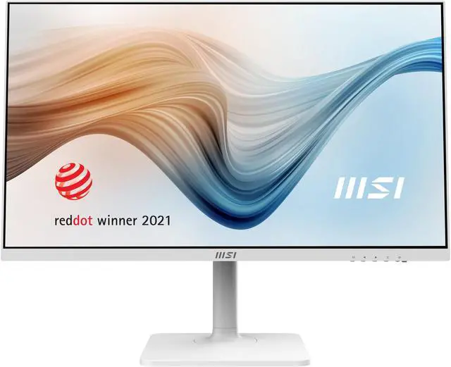 Alt view image 19 of 20 - MSI Modern MD272PW, 27" Monitor, 1920 x 1080 (FHD), IPS, 75Hz, TUV Certified Eyesight Protection, 5ms, HDMI, Displayport, USB C, Tilt, Swivel, Height Adjustable, Pivot,White