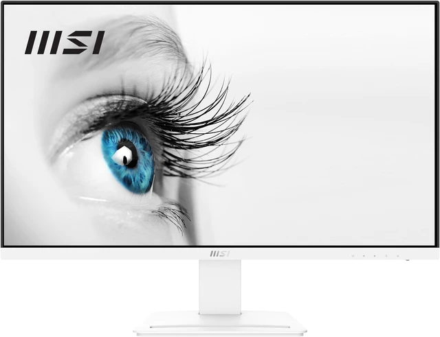 Alt view image 2 of 17 - MSI Pro MP273W 27" Full HD 1920 x 1080 IPS 75Hz DisplayPort, HDMI, Tilt, Monitor (White)