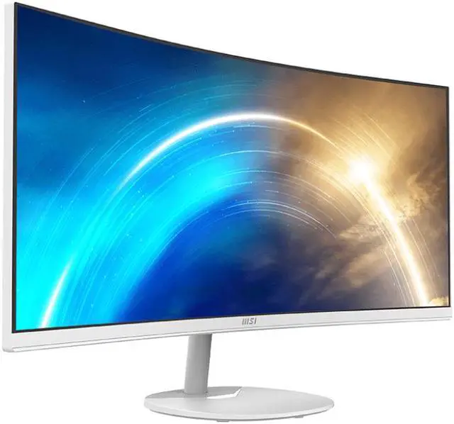 Alt view image 3 of 5 - MSI Pro MP341CQW 34" UWQHD 3440 x 1440 (2K) 100 Hz 1ms (MPRT) / 4ms (GTG) Built-in Speakers Curved monitor