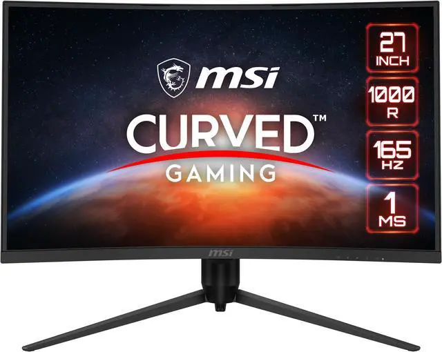 Alt view image 2 of 20 - MSI G271CQP E2 27" WQHD 2560 x 1440 (2K) 170 Hz 1ms response time FreeSync Premium HDMI CEC Profile Sync Adjustable Stand Curved Gaming monitor