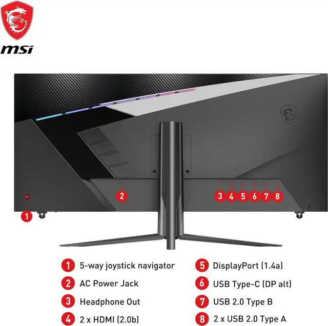 Alt view image 19 of 20 - MSI 40" 155 Hz IPS UWQHD IPS Gaming Monitor FreeSync Premium (AMD Adaptive Sync) 3440 x 1440 (2K) MAG401QR