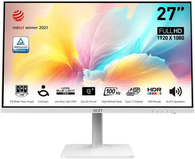 MSI 27'' 100 Hz IPS FHD Gaming Monitor 4 ms (GTG) Flat Panel