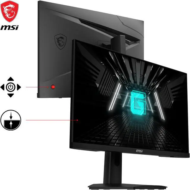 Alt view image 4 of 6 - MSI 24" 180 Hz Rapid IPS FHD Gaming Monitor G244F E2