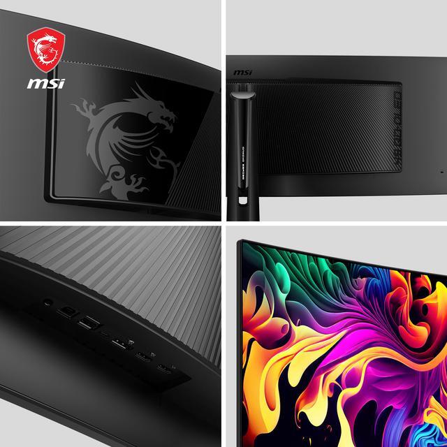 Alt view image 7 of 9 - MSI MPG 491CQP QD-OLED 49" 32:9 Curved 1800R, QD-OLED Gaming Monitor, 144Hz 0.03ms, 5120 x 1440 (DQHD), Height Adjustable Arm, AI ENGINE
