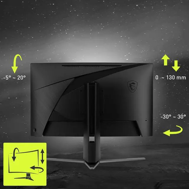 Alt view image 6 of 7 - MSI 27" 180 Hz Rapid VA QHD Gaming Monitor 2560 x 1440 (2K) 0.5ms (GTG) MAG27CQ6PF