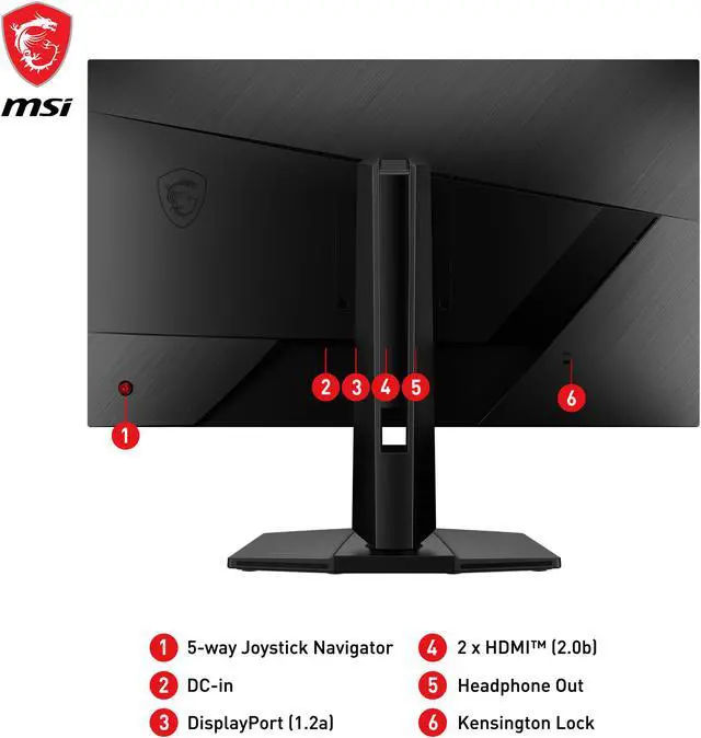 Alt view image 5 of 5 - MSI 27" 180 Hz Rapid IPS WQHD Gaming Monitor 2560 x 1440 (2K) G272QPF E2
