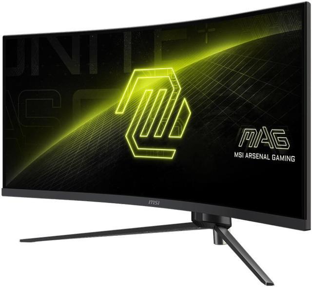 Alt view image 3 of 10 - MSI MAG345CQR UWQHD(3440x1440) 34" 180Hz VA Curved Gaming Monitor w/ AMD FreeSync Premium, Dual HDMI, DisplayPort, Black