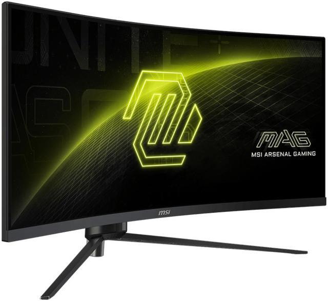 Alt view image 2 of 10 - MSI MAG345CQR UWQHD(3440x1440) 34" 180Hz VA Curved Gaming Monitor w/ AMD FreeSync Premium, Dual HDMI, DisplayPort, Black