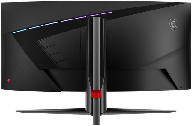 Alt view image 4 of 10 - MSI MAG345CQR UWQHD(3440x1440) 34" 180Hz VA Curved Gaming Monitor w/ AMD FreeSync Premium, Dual HDMI, DisplayPort, Black