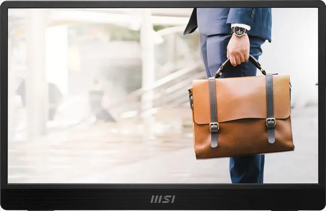 Alt view image 12 of 20 - MSI Pro MP161 E2U Portable Monitor, 15.6" FHD IPS 1080p, USB Type-C, Mini-HDMI, Built-in Speakers, Perfect for PC, Mac, PS5, PS4, Xbox, Mobile, Metal Gray