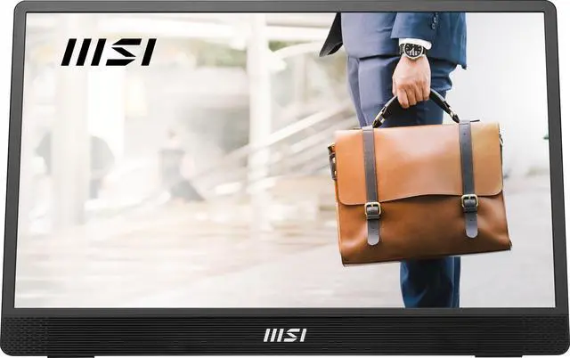 Alt view image 14 of 20 - MSI Pro MP161 E2U Portable Monitor, 15.6" FHD IPS 1080p, USB Type-C, Mini-HDMI, Built-in Speakers, Perfect for PC, Mac, PS5, PS4, Xbox, Mobile, Metal Gray