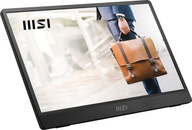 Alt view image 16 of 20 - MSI Pro MP161 E2U Portable Monitor, 15.6" FHD IPS 1080p, USB Type-C, Mini-HDMI, Built-in Speakers, Perfect for PC, Mac, PS5, PS4, Xbox, Mobile, Metal Gray
