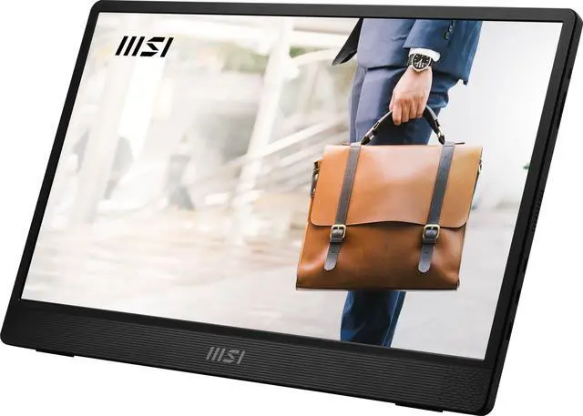 Alt view image 18 of 20 - MSI Pro MP161 E2U Portable Monitor, 15.6" FHD IPS 1080p, USB Type-C, Mini-HDMI, Built-in Speakers, Perfect for PC, Mac, PS5, PS4, Xbox, Mobile, Metal Gray