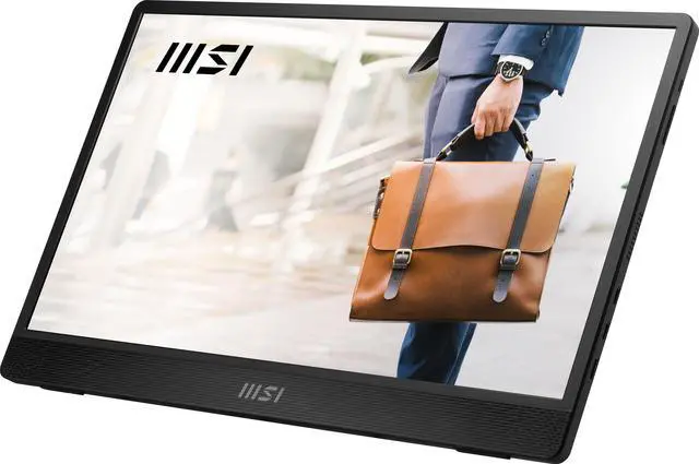 Alt view image 19 of 20 - MSI Pro MP161 E2U Portable Monitor, 15.6" FHD IPS 1080p, USB Type-C, Mini-HDMI, Built-in Speakers, Perfect for PC, Mac, PS5, PS4, Xbox, Mobile, Metal Gray