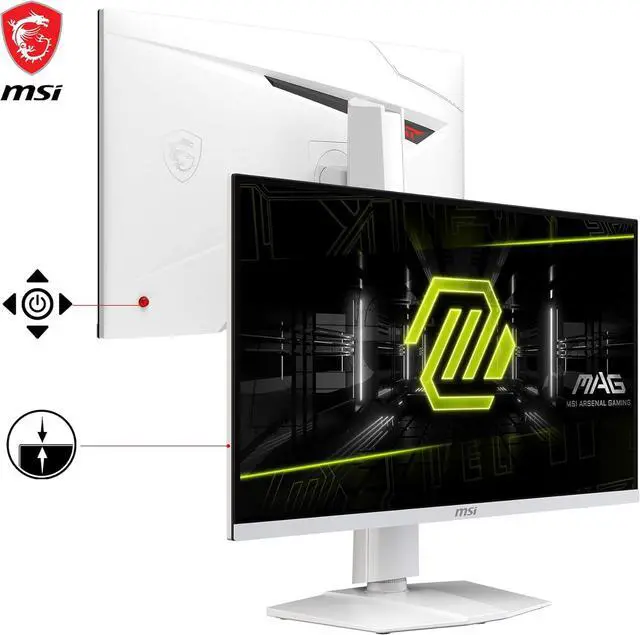 Alt view image 6 of 10 - MSI 27" 160 Hz Rapid IPS UHD Gaming Monitor MAG 274URFW
