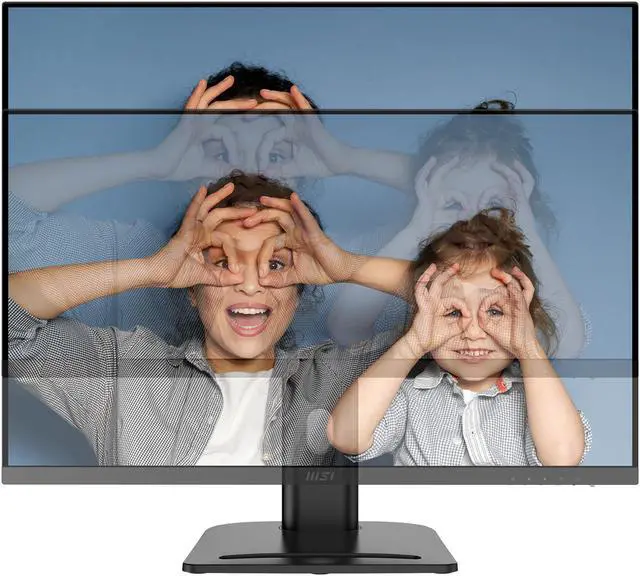 Alt view image 4 of 18 - MSI PRO MP273QP E2 27" IPS 2560 x 1440 (QHD) Computer Monitor, 100Hz, Free-Sync, HDMI, DP Port, VESA Mountable, Height Adjustable, Tilt, Speaker, 1ms, Black