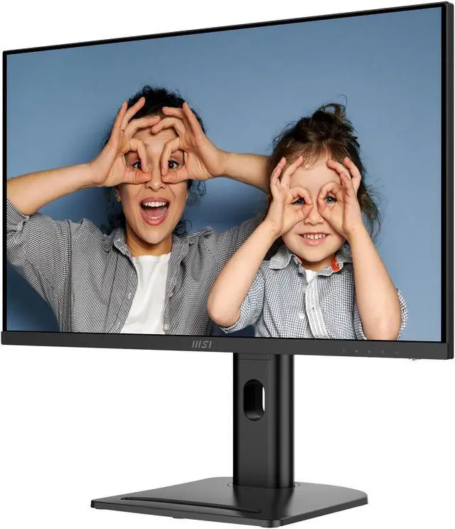 Alt view image 13 of 18 - MSI PRO MP273QP E2 27" IPS 2560 x 1440 (QHD) Computer Monitor, 100Hz, Free-Sync, HDMI, DP Port, VESA Mountable, Height Adjustable, Tilt, Speaker, 1ms, Black