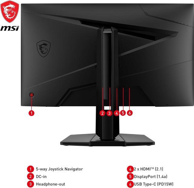 Alt view image 7 of 20 - MSI 27" 160 Hz Rapid IPS UHD Gaming Monitor FreeSync (AMD Adaptive Sync) MAG 274UPF E2