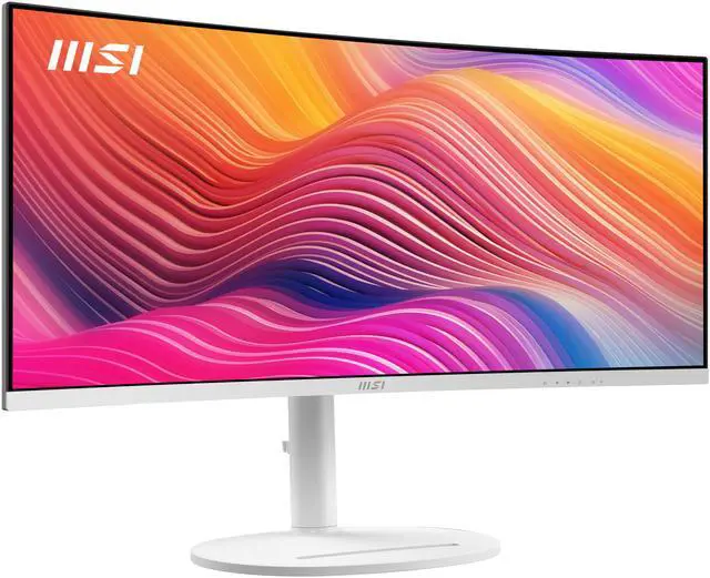 Alt view image 3 of 13 - MSI 34" 120 Hz VA UWQHD Monitor 1ms (MPRT) / 4ms (GTG) Adaptive-Sync Adobe RGB / DCI-P3 / sRGB: 92% / 95% / 119% Curved Modern MD342CQPW
