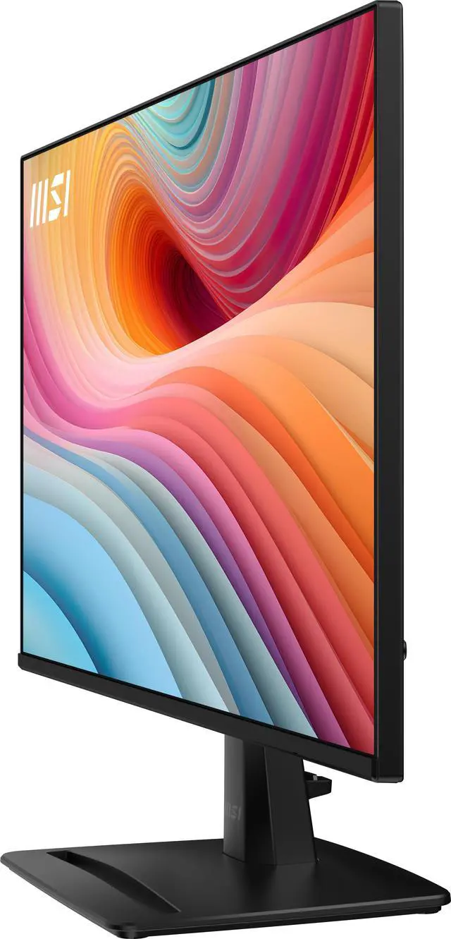 Alt view image 4 of 8 - MSI PRO MP252 E2 24.5-inch IPS 1920 x 1080 (FHD) Gaming Office Monitor, 120Hz, Adaptive-Synch, HDR Ready, HDMI, VGA Port, Display Port,VESA Mountable, Tilt, Speaker, 4-side slim bezel, 1ms, Black