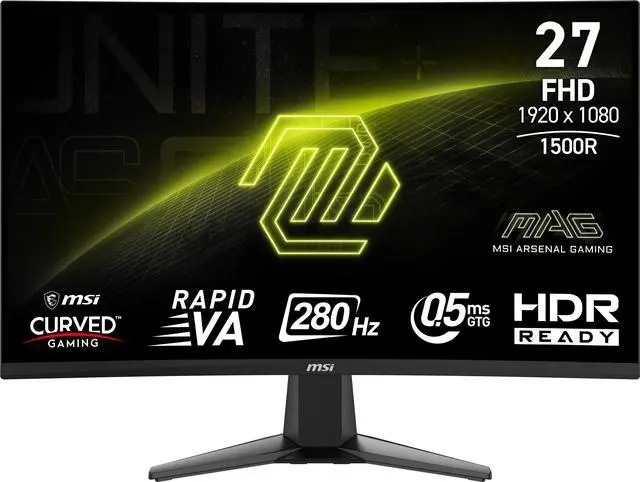 Main image of MSI 27" 280 Hz Rapid VA FHD Gaming Monitor Adaptive Sync MAG 276CXF