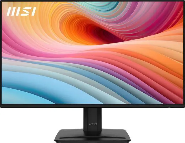 Alt view image 2 of 12 - MSI PRO MP242A E2 24-inch IPS 1920 x 1080 (FHD) Gaming Office Monitor, 120Hz, Adaptive-Synch, HDR Ready, HDMI, VGA Port, Display Port,VESA Mountable, Tilt, Speaker, 4-side slim bezel ,1ms, Black