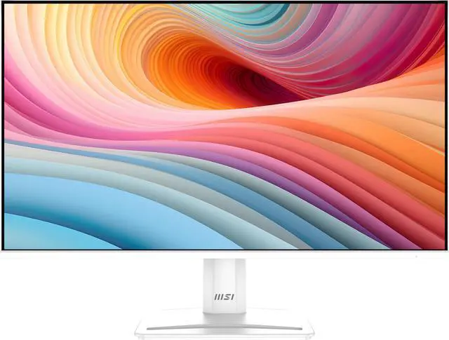 Alt view image 4 of 14 - MSI PRO MP251W E2 24.5-inch IPS 1920 x 1080 (FHD) Gaming Office Monitor, 120Hz, Adaptive Sync, HDR Ready, HDMI, VGA Port, Display Port,VESA Mountable, Tilt, Speaker, 4-side slim bezel ,1ms, White