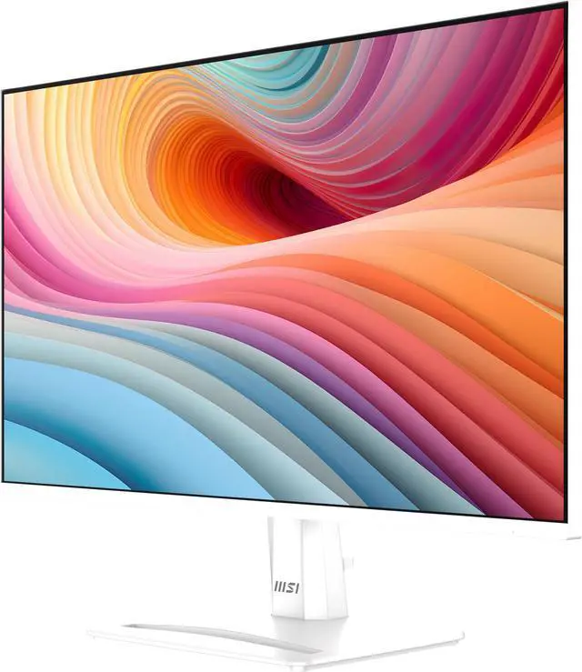 Alt view image 10 of 14 - MSI PRO MP251W E2 24.5-inch IPS 1920 x 1080 (FHD) Gaming Office Monitor, 120Hz, Adaptive Sync, HDR Ready, HDMI, VGA Port, Display Port,VESA Mountable, Tilt, Speaker, 4-side slim bezel ,1ms, White