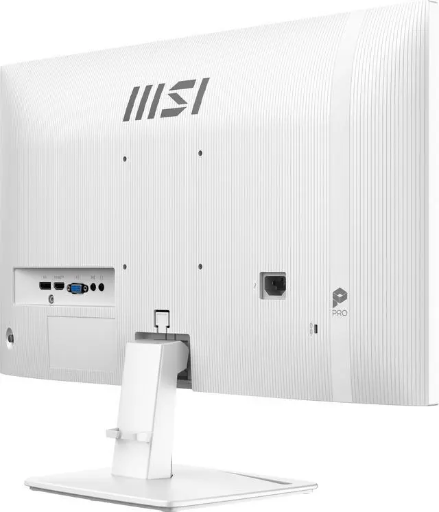 Alt view image 13 of 14 - MSI PRO MP251W E2 24.5-inch IPS 1920 x 1080 (FHD) Gaming Office Monitor, 120Hz, Adaptive Sync, HDR Ready, HDMI, VGA Port, Display Port,VESA Mountable, Tilt, Speaker, 4-side slim bezel ,1ms, White