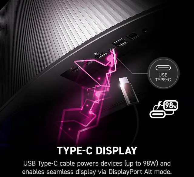 Alt view image 8 of 19 - MSI 49" 240 Hz OLED DQHD Gaming Monitor Adaptive Sync MPG 491CQPX QD-OLED