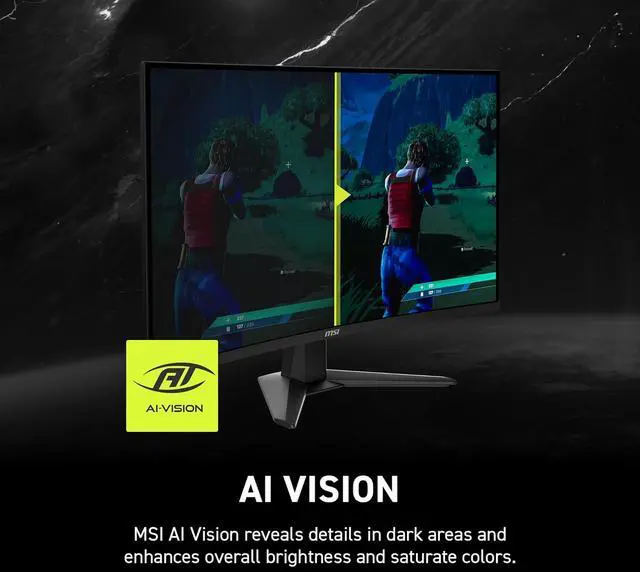 Alt view image 5 of 20 - MSI 31.5" 240 Hz Rapid VA QHD Gaming Monitor Adaptive Sync MAG 325CQRXF E2