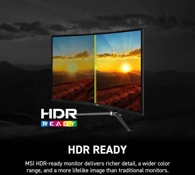 Alt view image 9 of 20 - MSI 31.5" 240 Hz Rapid VA QHD Gaming Monitor Adaptive Sync MAG 325CQRXF E2
