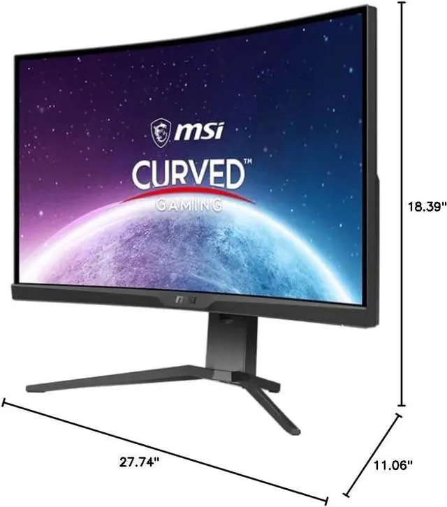 Alt view image 20 of 20 - MSI 31.5" 240 Hz Rapid VA QHD Gaming Monitor Adaptive Sync MAG 325CQRXF E2