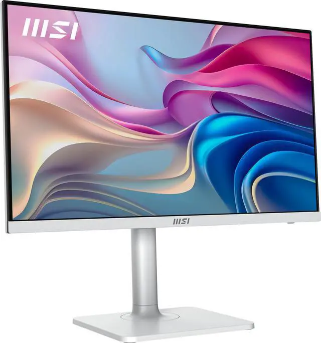 Alt view image 6 of 7 - MSI Modern MD27UPHW 27-inch IPS 3840 x 2160 (UHD) Computer Monitor, 60 Hz, Adaptive-Synch, Display HDR 400, HDMI, DisplayPort, USBC 98W Power Delivery, KVM, VESA Mountable, Height Adjustable, Speaker