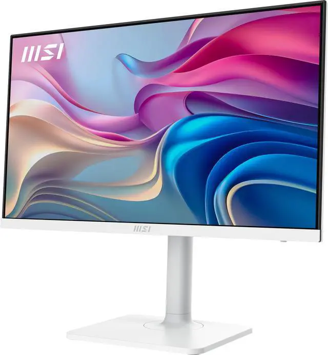 Alt view image 7 of 7 - MSI Modern MD27UPHW 27-inch IPS 3840 x 2160 (UHD) Computer Monitor, 60 Hz, Adaptive-Synch, Display HDR 400, HDMI, DisplayPort, USBC 98W Power Delivery, KVM, VESA Mountable, Height Adjustable, Speaker