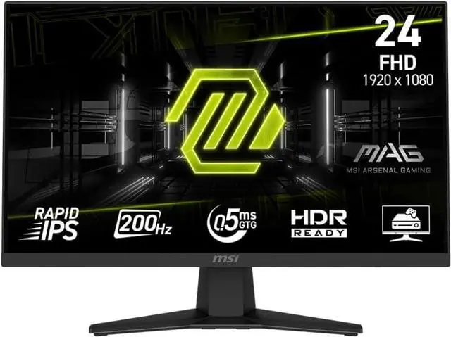 Main image of MSI 24" 200 Hz Rapid IPS FHD Gaming Monitor Adaptive Sync MAG 244F