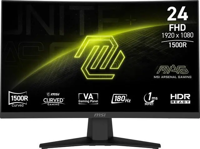 Main image of MSI 24" (23.6" Viewable) 180 Hz VA FHD Gaming Monitor Adaptive Sync 87% ADOBE RGB / 84% DCI-P3 / 105% sRGB MAG 244C