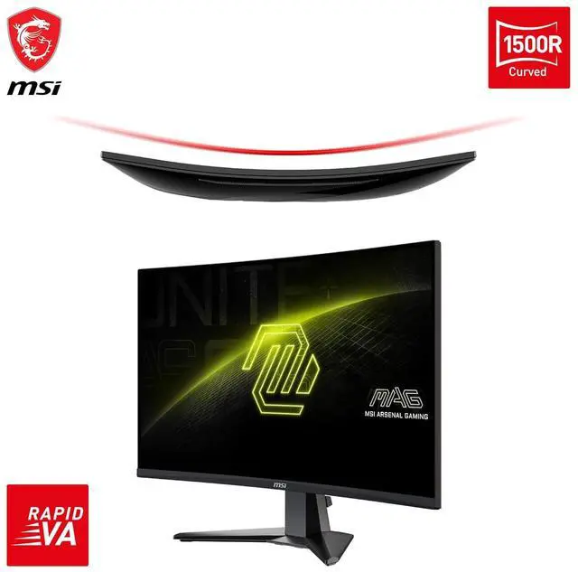 Alt view image 5 of 10 - MSI 27" 180 Hz Rapid VA QHD Gaming Monitor FreeSync (AMD Adaptive Sync) 80% Adobe RGB / 80% DCI-P3 / 105% sRGB MAG 27CQ6F