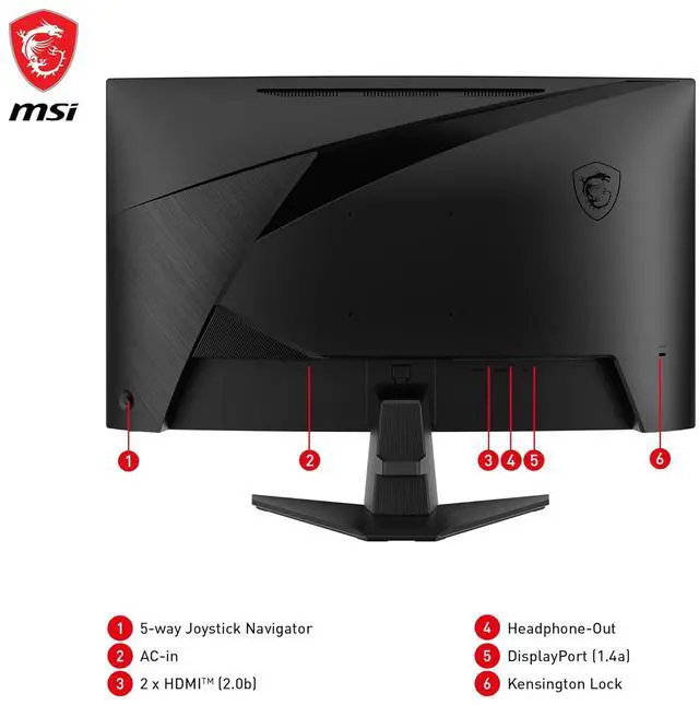 Alt view image 9 of 10 - MSI 27" 180 Hz Rapid VA QHD Gaming Monitor FreeSync (AMD Adaptive Sync) 80% Adobe RGB / 80% DCI-P3 / 105% sRGB MAG 27CQ6F